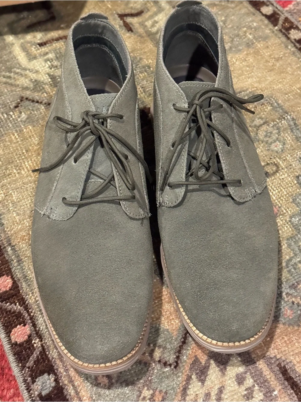 Cole Haan Men's Suede Chukka Boots in Olive
